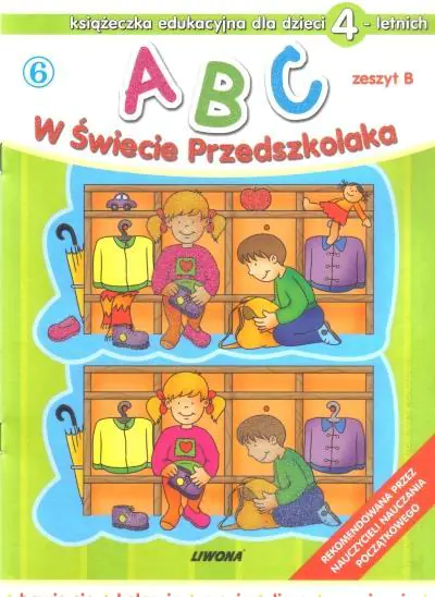 Książka - Abc w świecie przedszkolaka dla dzieci 4-letnich