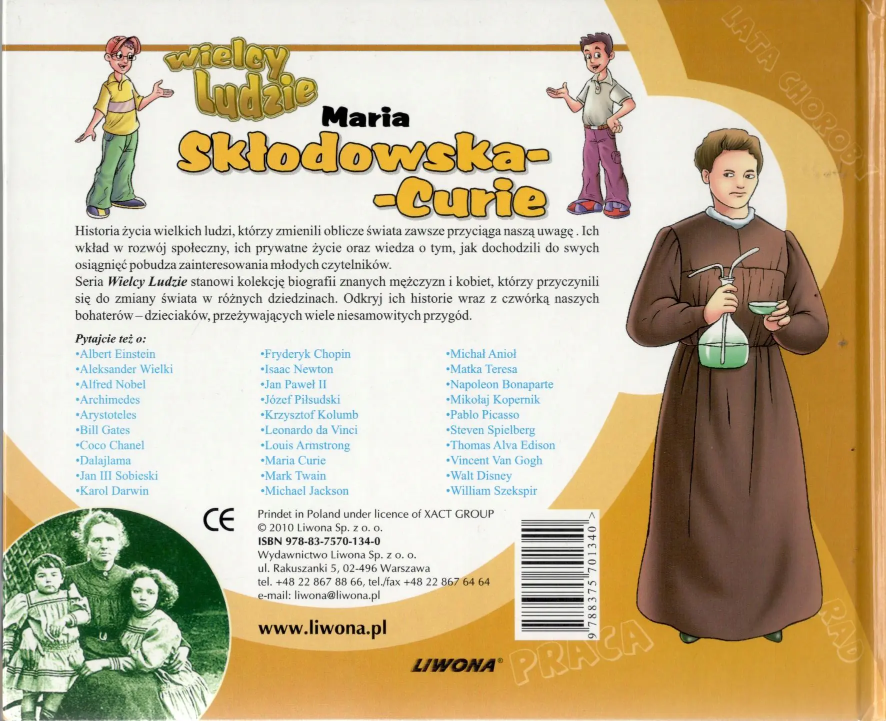 Książka - Wielcy ludzie Maria Skłodowska-Curie