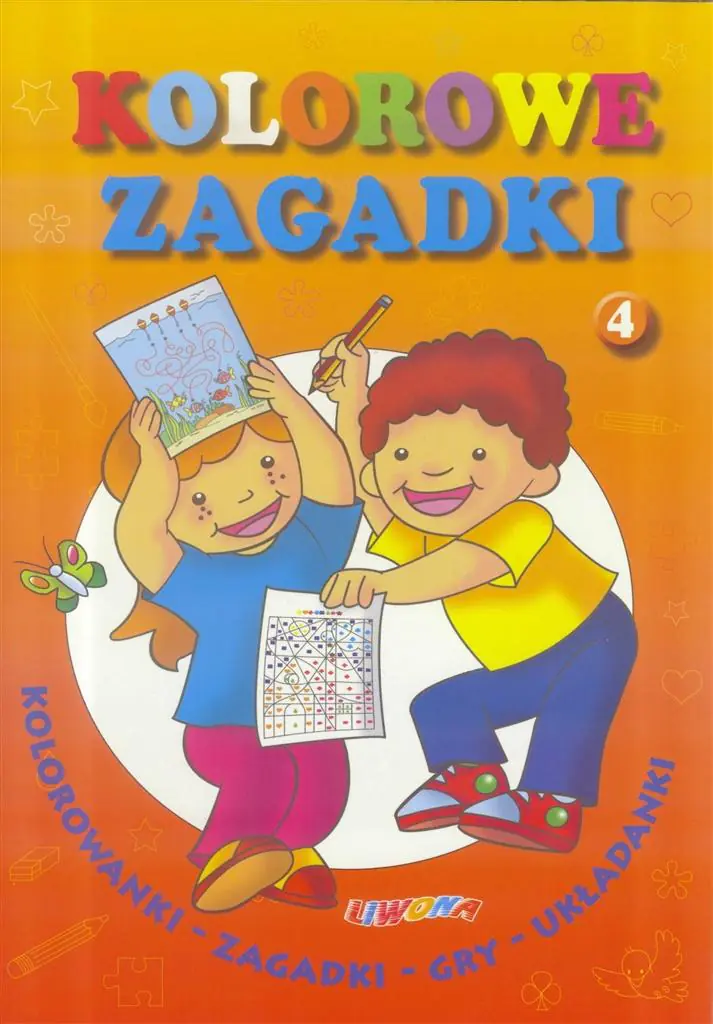 Książka - Kolorowe zagadki nr.4
