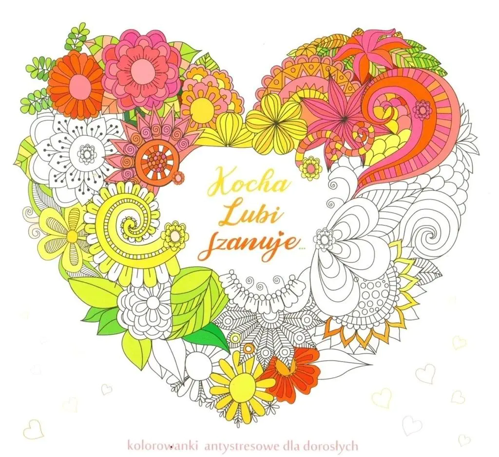 Książka - Kocha, lubi, szanuje. Kolorowanki antystresowe