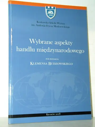 Książka - WYBRANE ASPEKTY HANDLU MIĘDZYNARODOWEGO