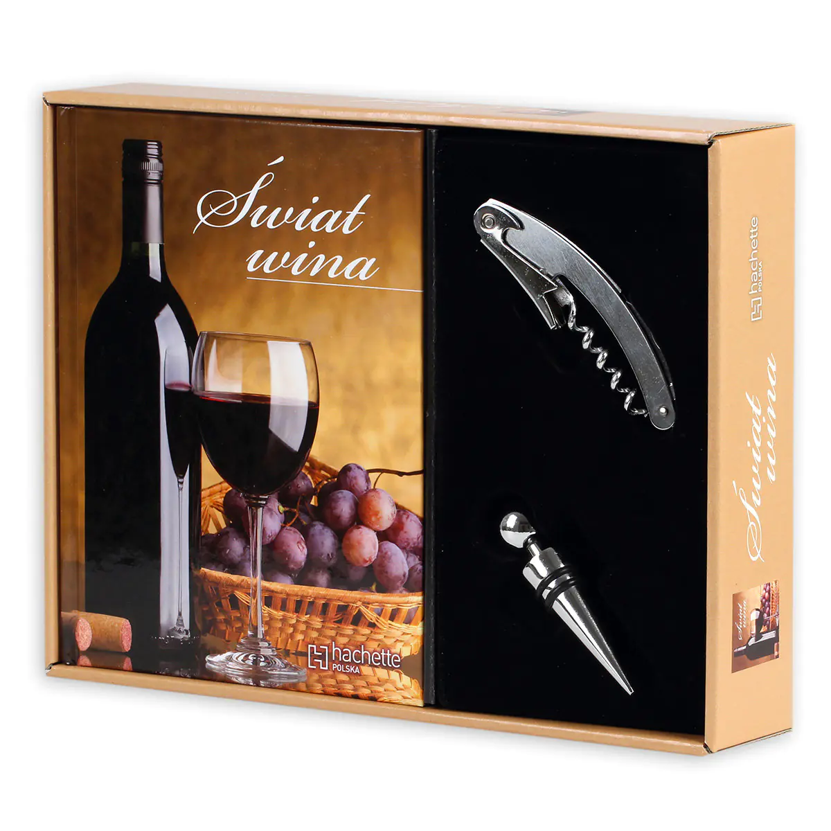 Książka - Świat wina (książka   zatyczka   korkociąg)