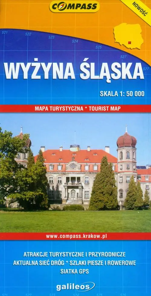 Książka - Mapa turystyczna Wyżyna Śląska 1:50 000