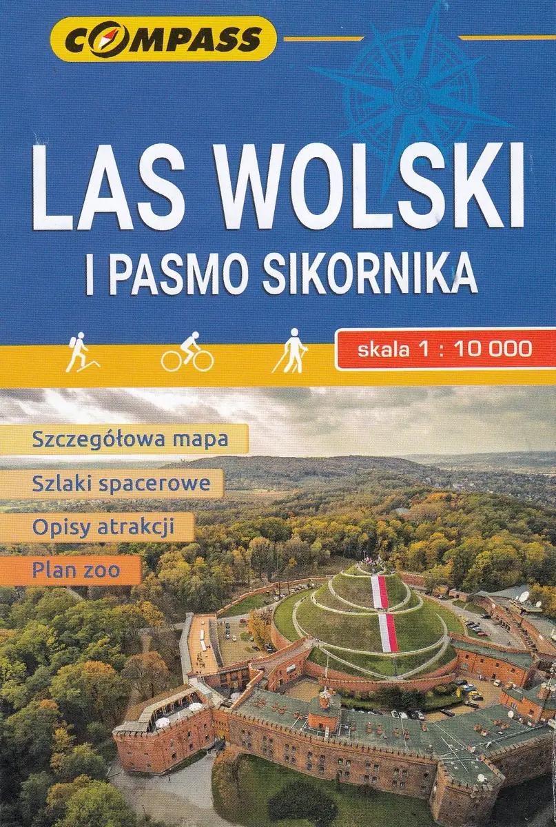 Książka - Mapa turystyczna Las Wolski i Pasmo Sikornika 1:10 000