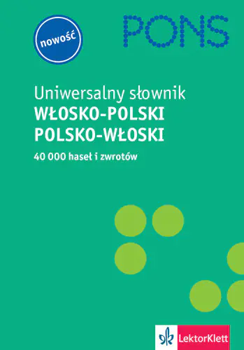 Książka - Pons Uniwersalny słownik włosko polski polsko włoski