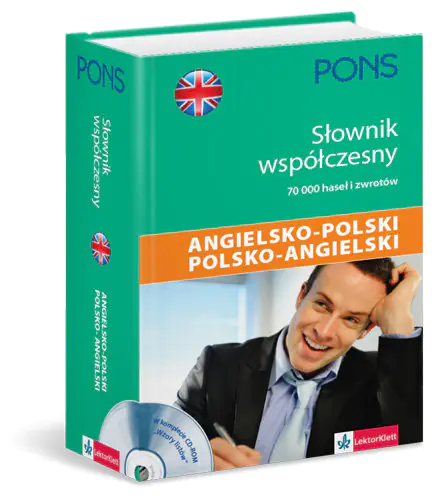 Książka - PONS Słownik współczesny angielsko polski polsko angielski z płytą CD