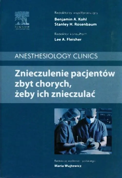 Książka - Znieczulenie pacjentów zbyt chorych żeby ich znieczulać