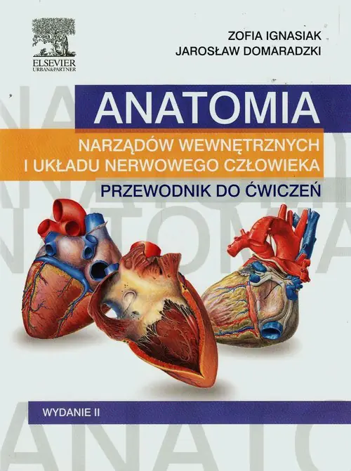 Książka - Anatomia narządów wewnętrznych i układu nerwowego człowieka. Przewodnik do ćwiczeń