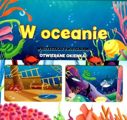 Książka - W oceanie. Walizeczka z ćwiczeniami