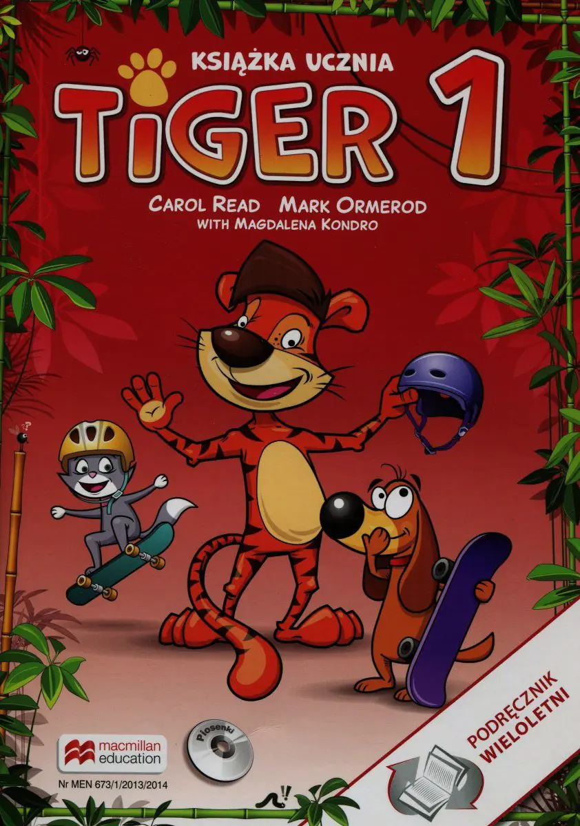 Książka - Tiger 1. Książka ucznia. Podręcznik. Szkoła podstawowa + CD