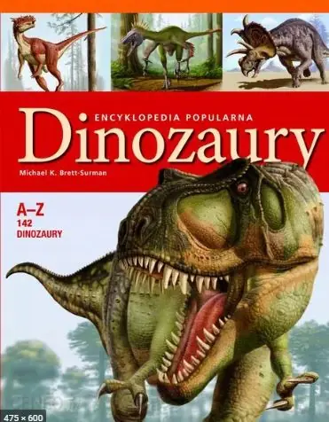 Książka - Encyklopedia popularna. Dinozaury