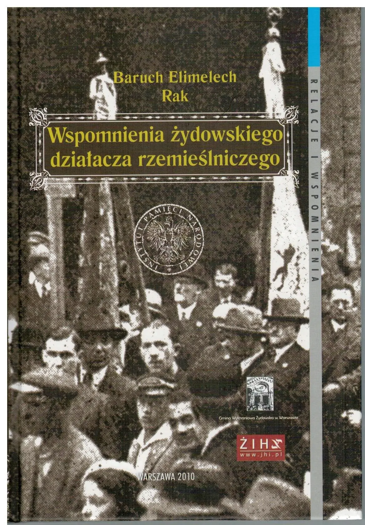 Książka - Wspomnienia żydowskiego działacza rzemieślniczego
