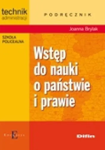 Książka - Wstęp do nauki o państwie i prawie podręcznik