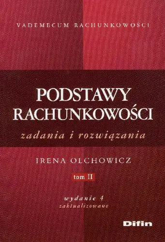 Książka - Podstawy rachunkowości zadania i rozwiązania t.2