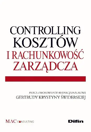 Książka - Controlling Kosztów i Rachunkowość Zarządcza