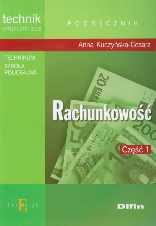 Książka - Rachunkowość. Część 1