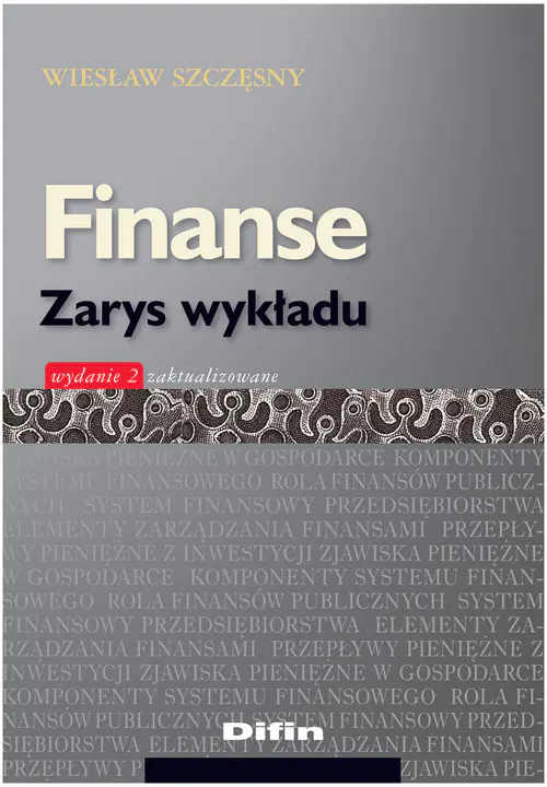 Książka - Finanse. Zarys wykładu
