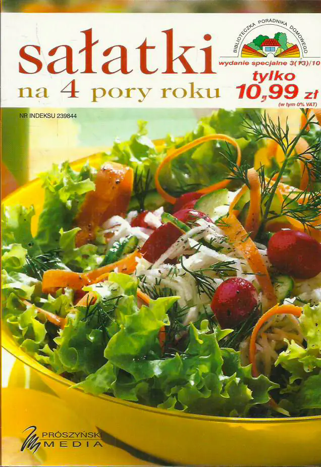 Książka - Sałatki na 4 pory roku