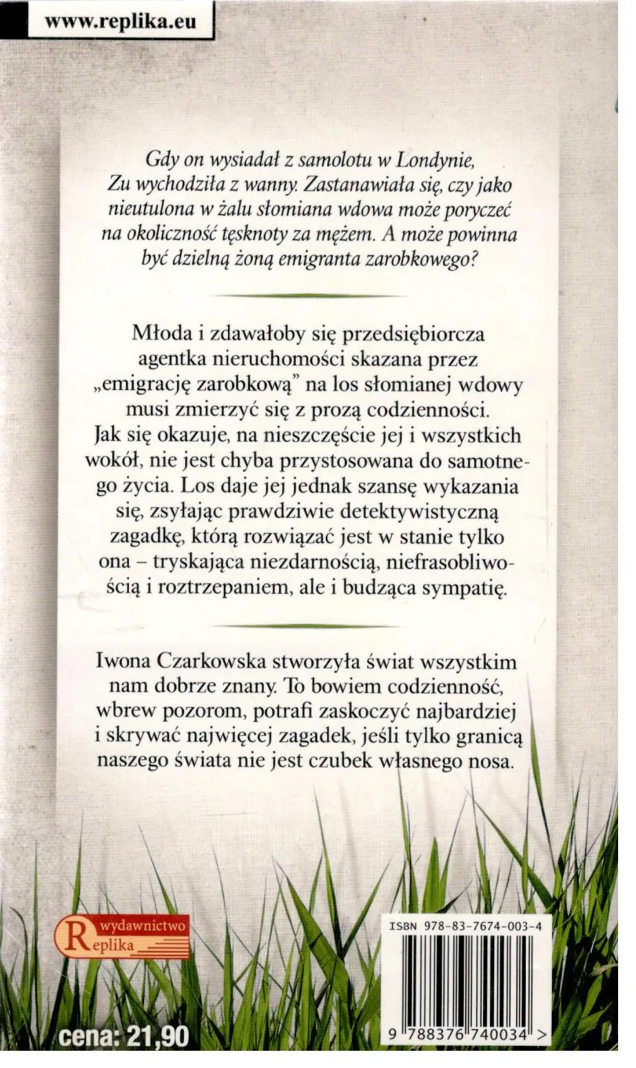 Książka - Słomiana wdowa 