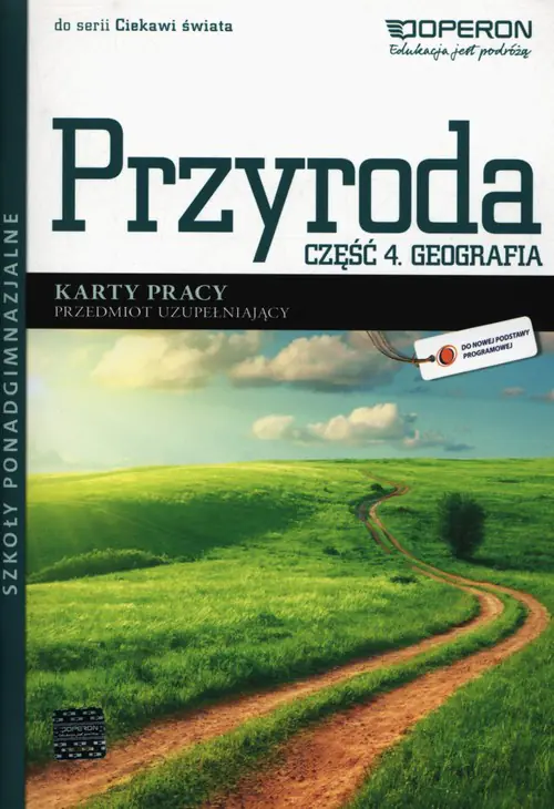 Książka - Przyroda. Geografia. Karty pracy. Część 4. Przedmiot uzupełniający. Szkoły ponadgimnazjalne