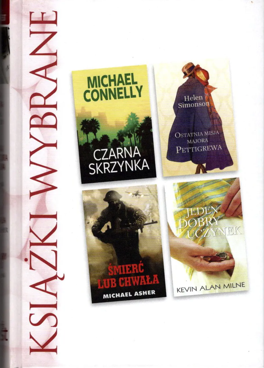Książka - Książki Wybrane - Czarna skrzynka, Ostatnia misja majora Pettigrewa, Śmierć lub chwała, Jeden dobry uczynek
