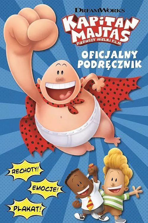 Książka - Kapitan Majtas. Oficjalny przewodnik + plakat