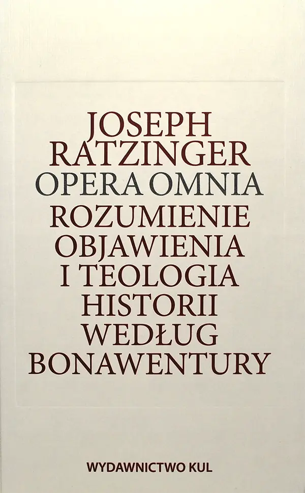 Książka - Rozumienie objawienia i teologia historii według Bonawentury