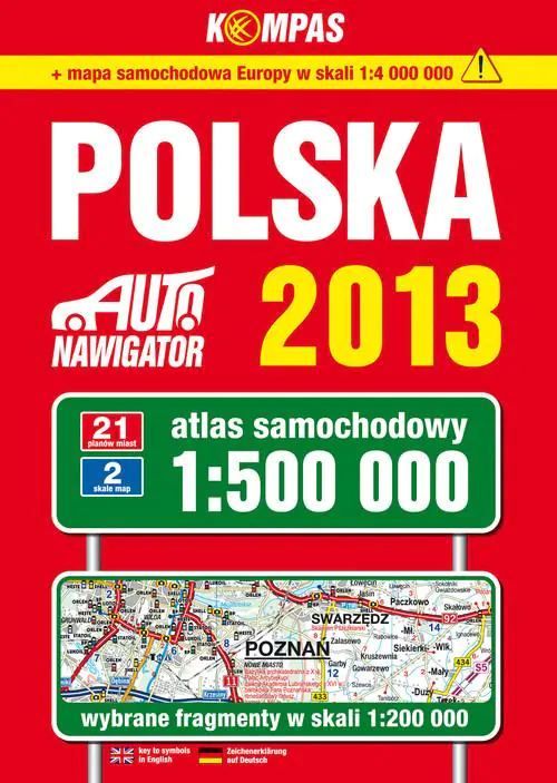 Książka - Polska Atlas samochodowy 1:500 000