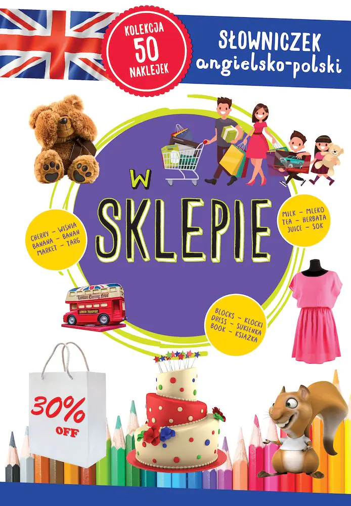 Książka - W sklepie. Słowniczek angielsko-polski
