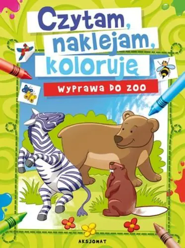 Książka - Czytam, naklejam, koloruję. Wyprawa do zoo