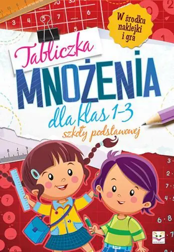 Książka - Tabliczka mnożenia dla klasy 1-3 szkoły podstawowe
