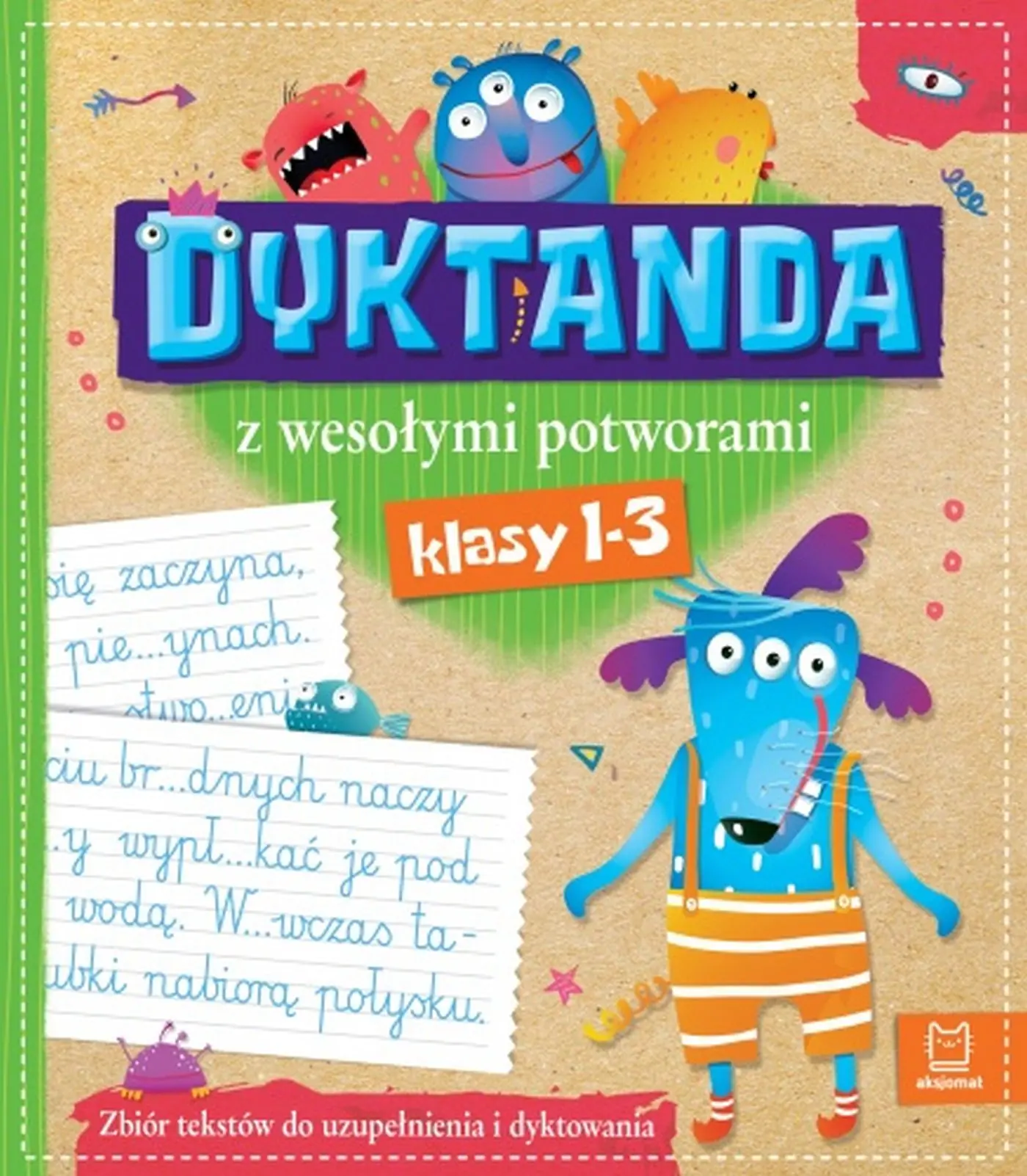 Książka - Zbiór dyktand z wesołymi potworami. Klasa 1-3