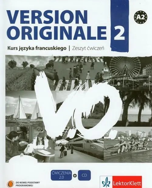 Książka - Version Originale. Zeszyt ćwiczeń z języka francuskiego dla klasy 2 szkoły ponadgimnazjalnej + CD