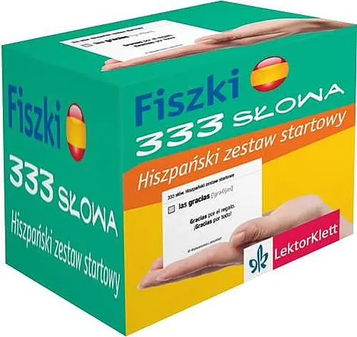 Książka - Fiszki 333 słowa. Hiszpański. Zestaw startowy