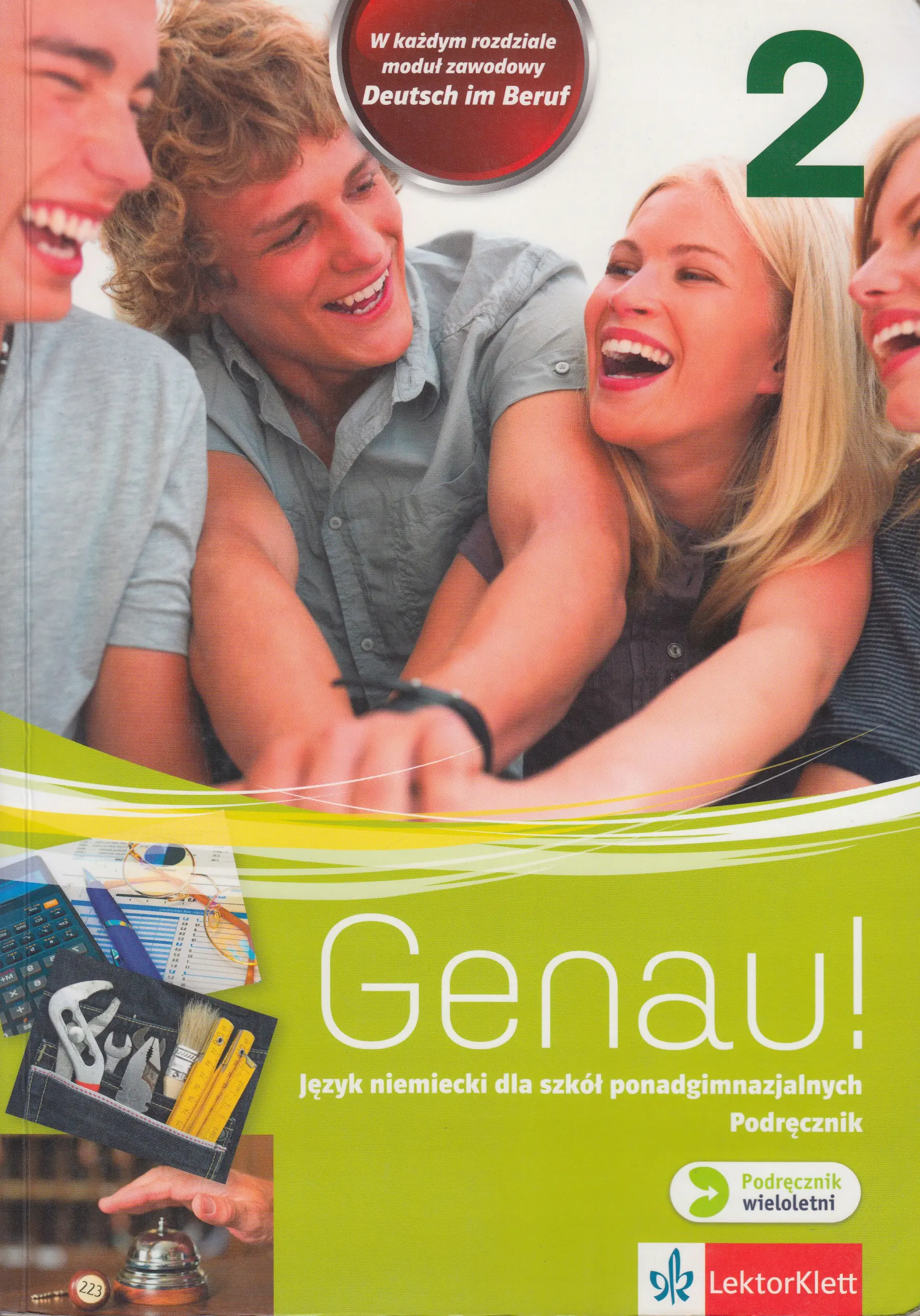 Książka - Genau 2 podręcznik z ćwiczeniami LEKTORKLETT
