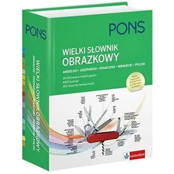 Książka - Wielki słownik obrazkowy angielski, hiszpański, francuski, niemiecki, polski