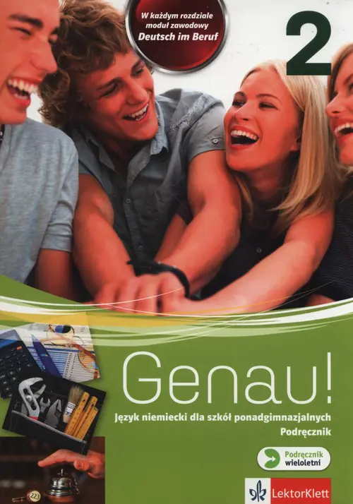 Książka - Genau 2. Język niemiecki. Podręcznik wieloletni. Szkoła ponadgimnazjalna + CD