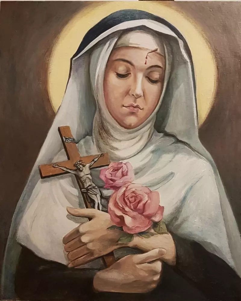 Książka - Św. Rita (magnes na lodówkę)