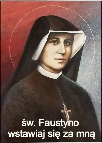 Książka - Św. Faustyna (magnes na lodówkę)