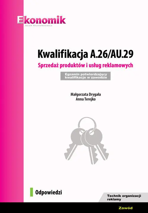 Książka - Kwalifikacja A.26/AU.29. Odpowiedzi EKONOMIK