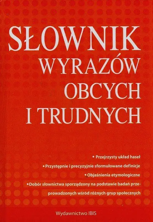 Książka - Słownik wyrazów obcych i trudnych 