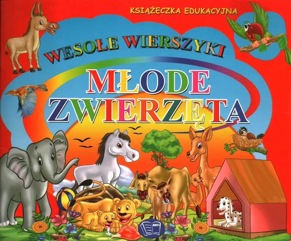 Książka - Wesołe wierszyki - Młode zwierzęta Arti