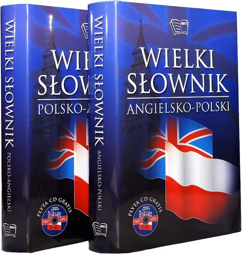 Książka - Wielki słownik angielsko-polski polsko-angielski. Tom 1-2 + CD