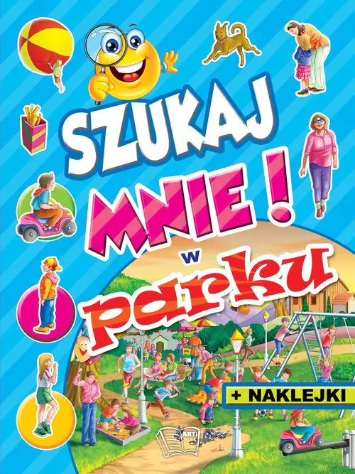 Książka - Szukaj mnie! W parku. Naklejki