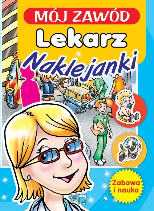 Książka - Mój zawód. Lekarz. Naklejanki