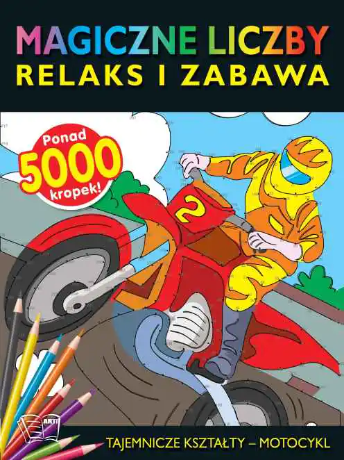 Książka - Magiczne liczby. Tajemnicze kształty - motocykl