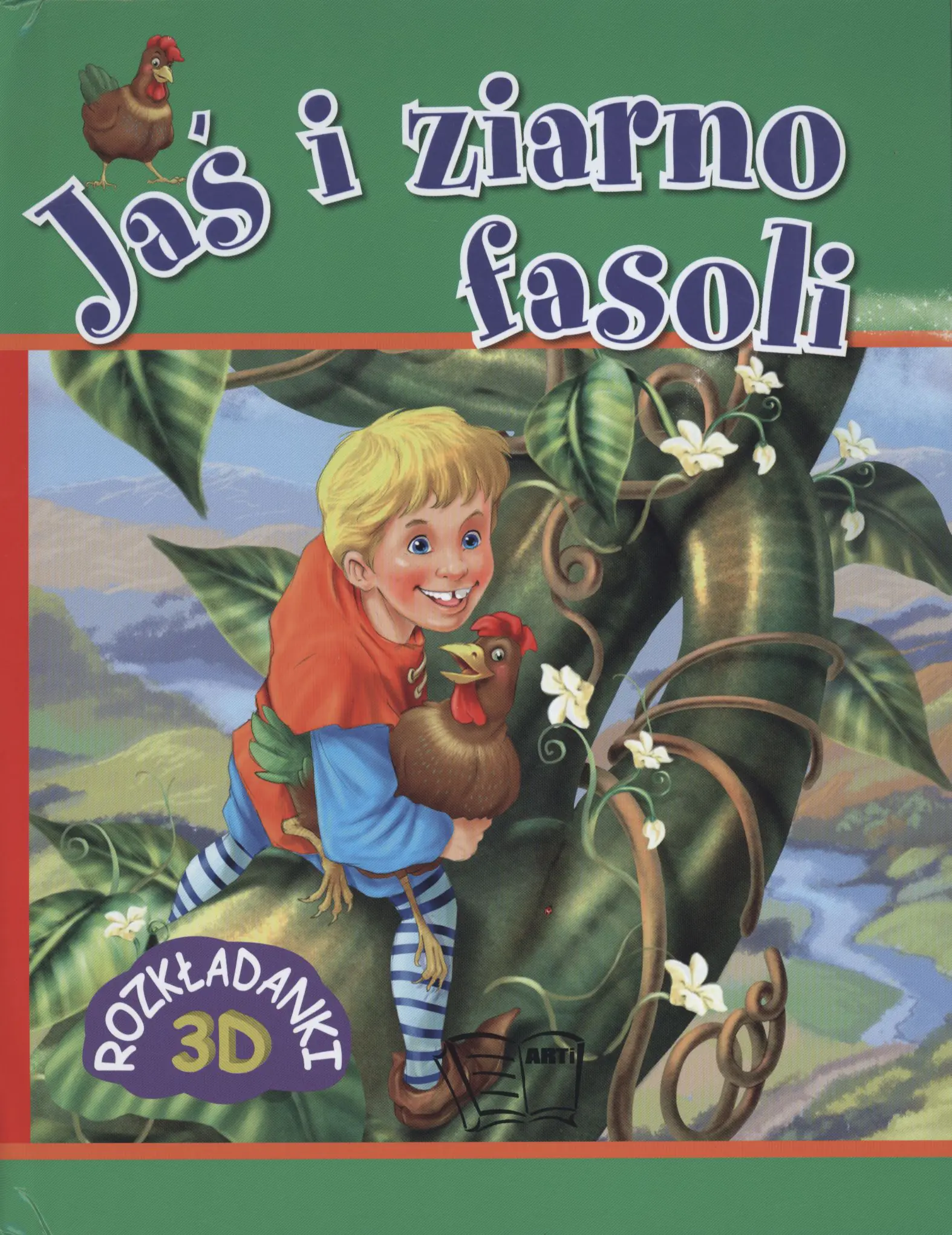 Książka - Rozkładanki. Jaś i ziarno fasoli