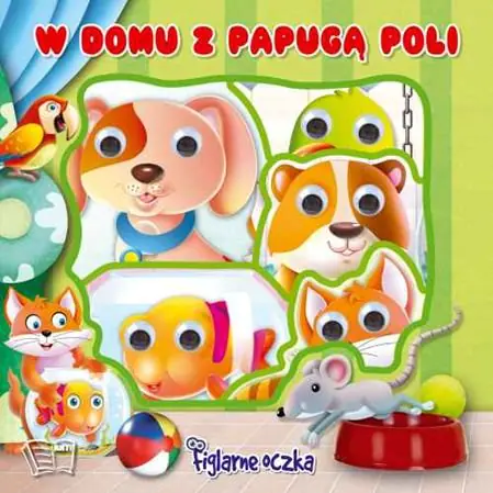 Książka - Figlarne oczka. W domu z papugą Poli