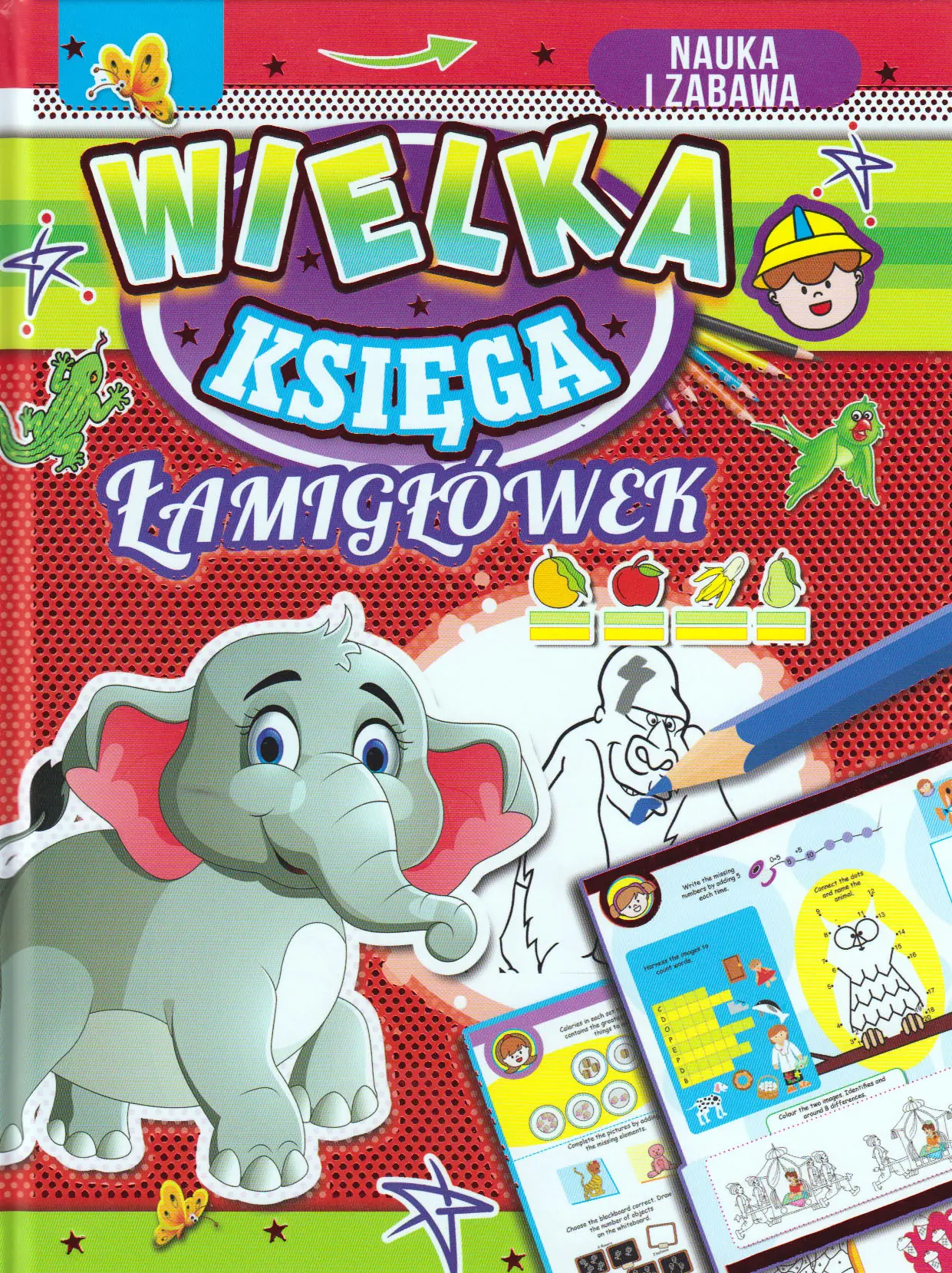 Książka - Wielka księga łamigłówek