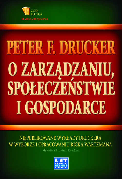 Książka - O zarządzaniu, społeczeństwie i gospodarce